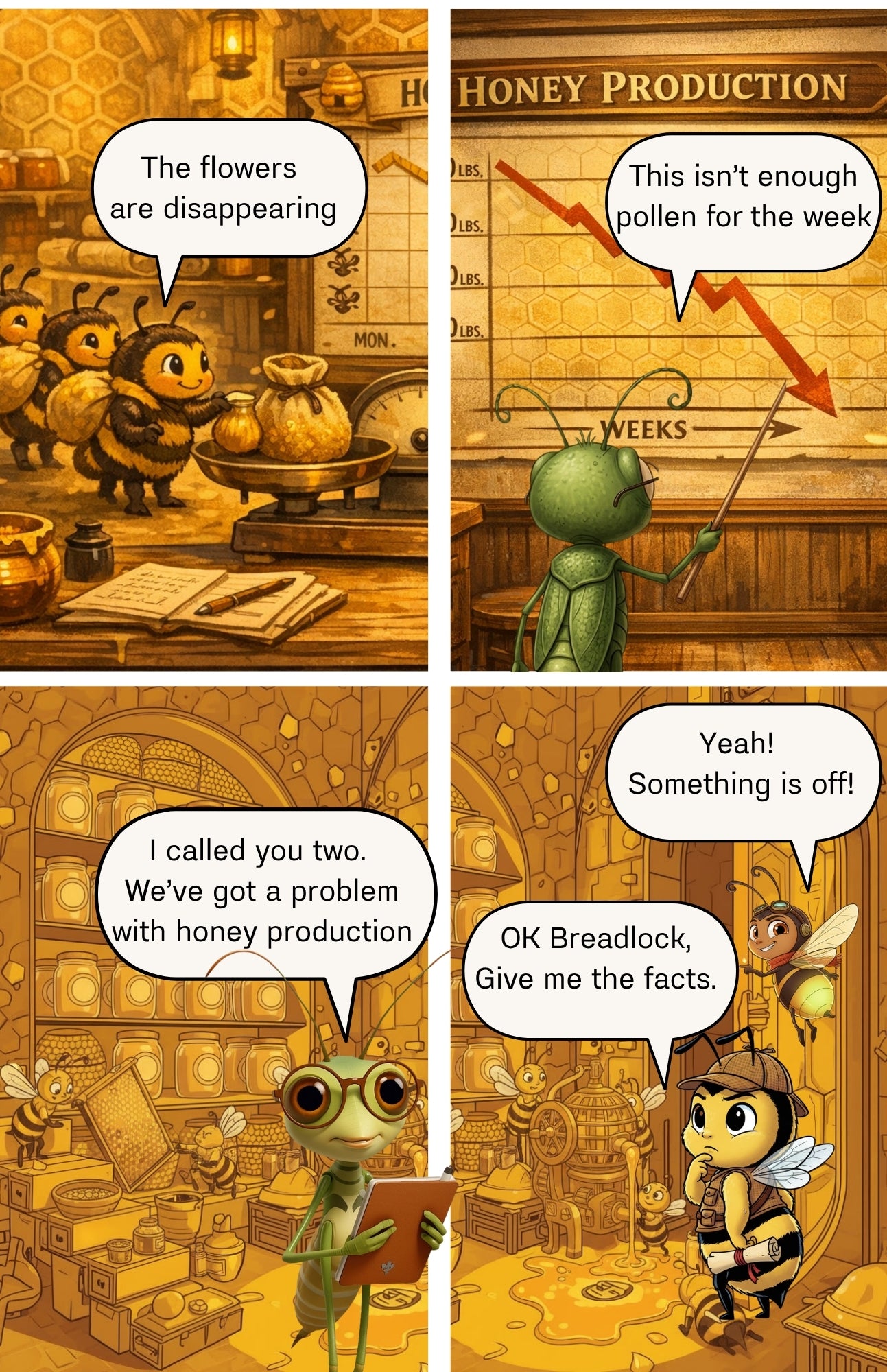 Detective Beezworth & Matchstick #3: Something's Missing in the Meadow