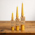 Hand-Dipped 100% Beeswax Taper Candles – 8 Inch (Pair) $ 22