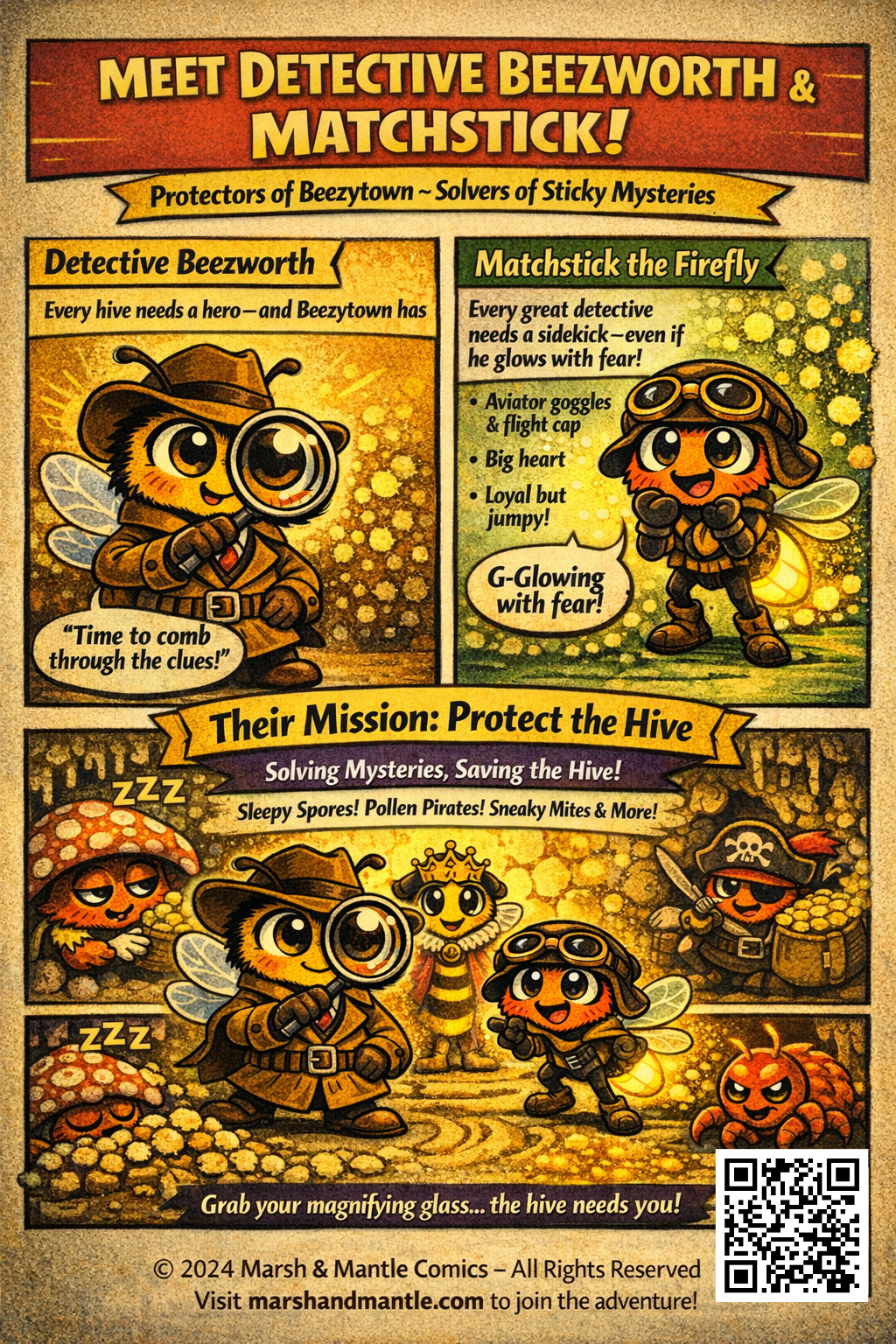 Detective Beezworth & Matchstick #1: Captain Stinger and the Great Pollen Heist